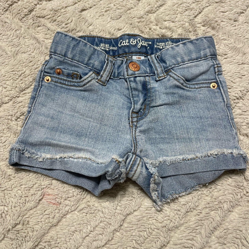 Cat & Jack 12 month cut off shorts